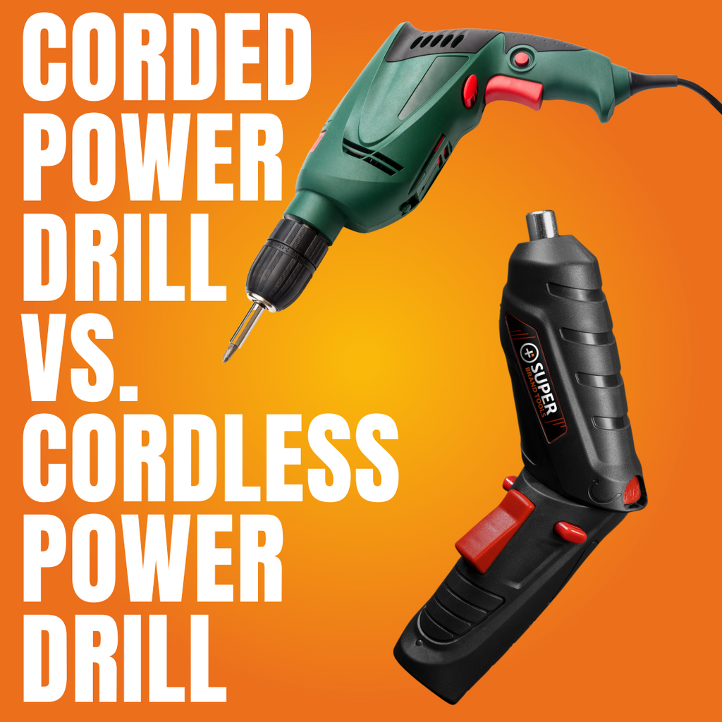 Power Drill Set: Corded Power Drill vs. Cordless Power Drill