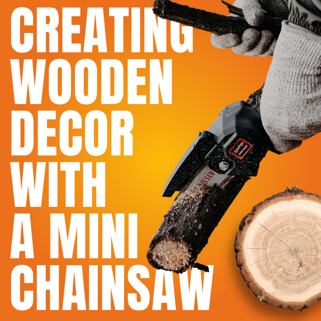 Easy Home Crafts: Creating Wooden Decor with a Mini Chainsaw