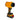 SuperLeafBlower cordless leaf blower with its 21V battery attached, seen from a three-quarter angle.