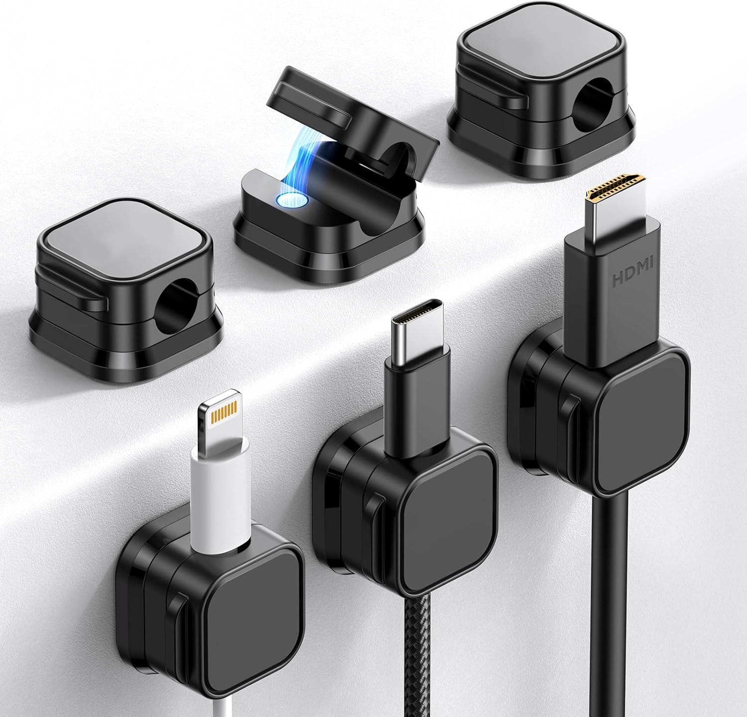 SuperCableClips - Magnetic Cable Clips For Easy Organization