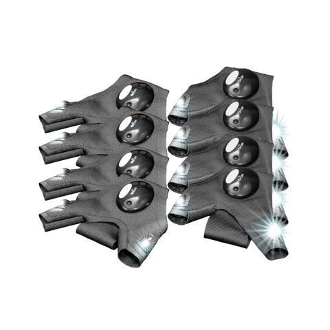 Image of SuperGloves™ LED Flashlight Gloves - A Light Exactly Where You Need it! 4 PAIRS (BUY 3, GET 1 FREE)