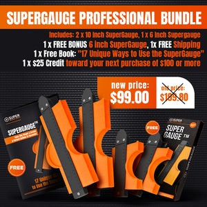 SuperGauge™ "Professional" Bundle (6 Inch Gauge + 10 Inch Gauge)