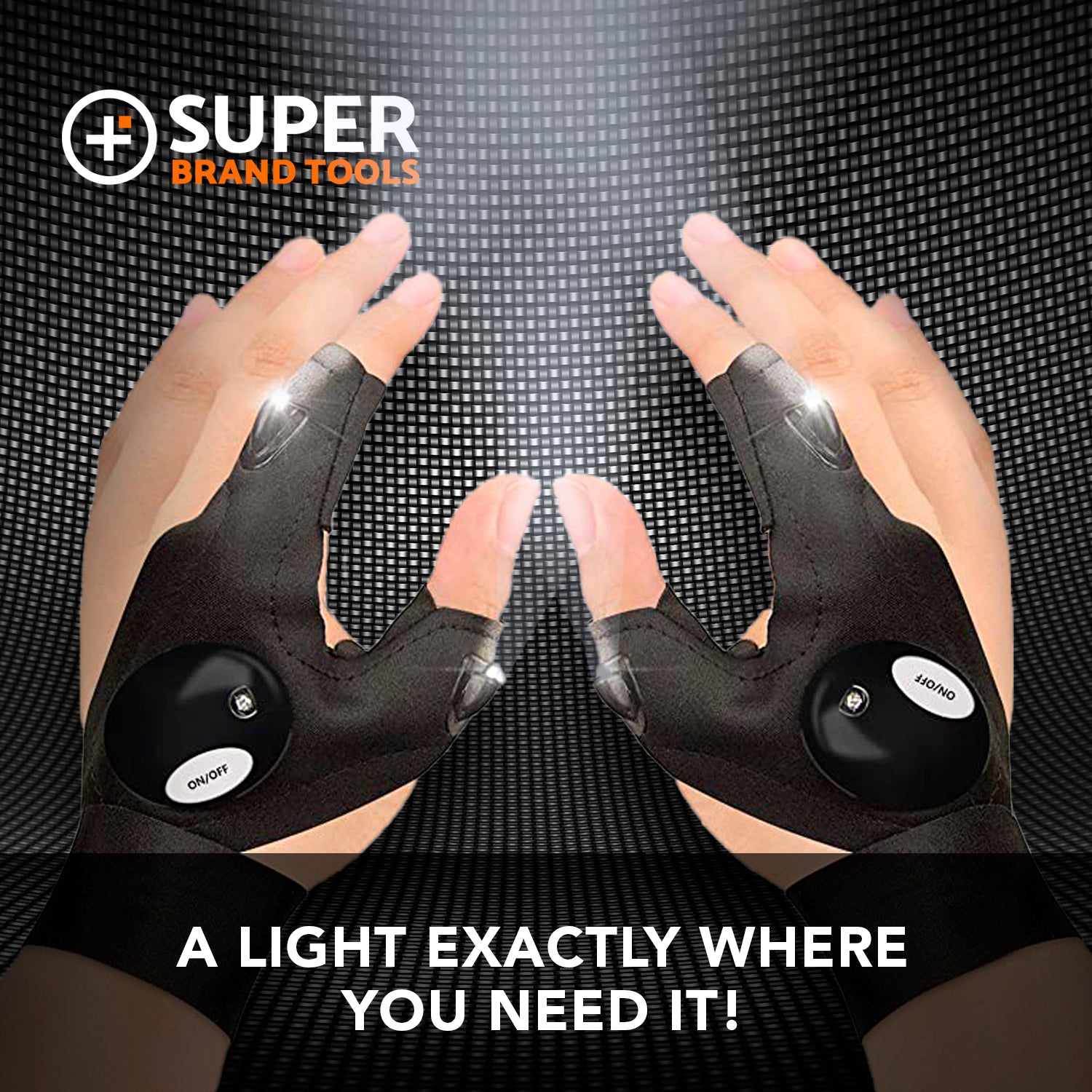 best rechargeable flashlight gloves SuperGloves™ LED Flashlight Gloves