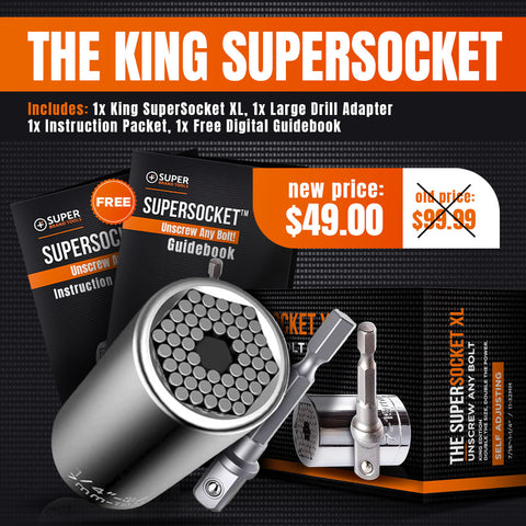 The King SuperSocket™ XL - Unscrew Larger Bolts! BUY 1,BUY 2 (Extra 10% OFF),BUY 3 (Extra 15% OFF),BUY 4 (EXTRA 20% OFF)