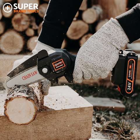 Image of The SuperSaw - Ultra-Powerful Handheld Electric Mini Chainsaw